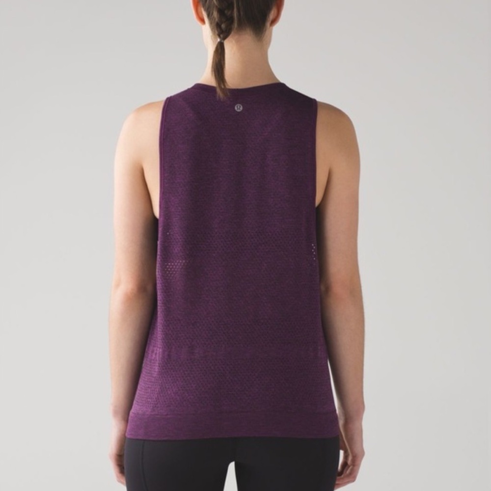 Lululemon Athletica Purple Muscle Tank - Picture 3 of 14
